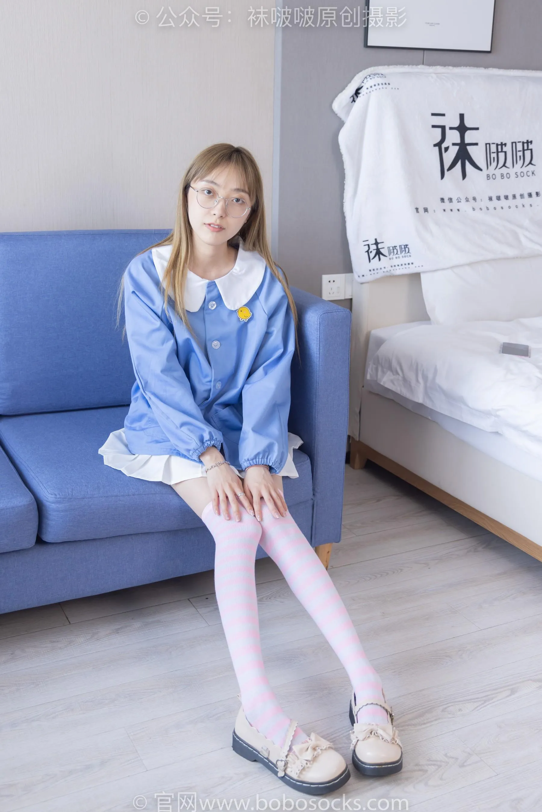 [BoBoSocks袜啵啵]NO.229 稚予-板鞋、皮鞋、两双大腿袜[22] [46P]插图8